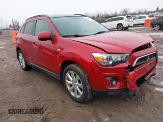 2014 Mitsubishi Outlander SE with VIN 4A4AR4AU9EE033276, listed as a IAAI auction lot 41744168 with 107,115 mi miles and . Bid and sale history available at DreamBid. Image 1.