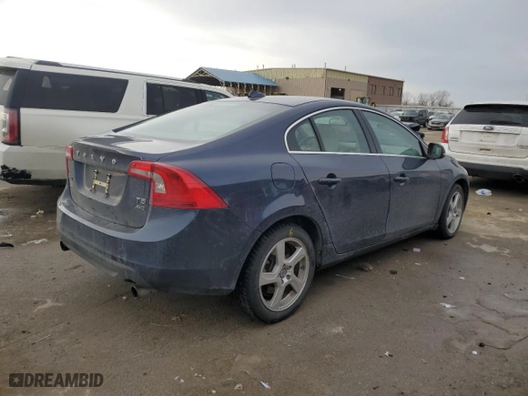 2013 Volvo S60 T5 with VIN YV1612FH7D2175933, listed as a Copart auction lot 46346045 with 134,826 mi miles and Salvage Title. Bid and sale history available at carsss.com. Image 3.