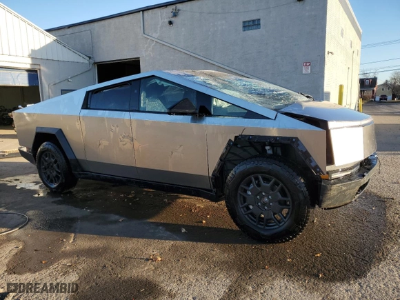 2024 Tesla Cybertruck Cyberbeast with VIN 7G2CEHEE3RA017028, listed as a Copart auction lot 80123944 with NaN miles and Salvage Title. Bid and sale history available at carsss.com. Image 4.