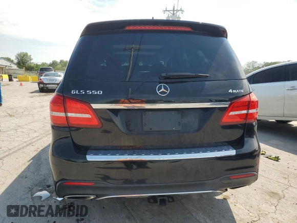 2017 Mercedes-Benz GLS 550 with VIN 4JGDF7DEXHA757133, listed as a Copart auction lot 62826045 with Not provided miles and Salvage title. Bid and sale history available at DreamBid. Image 6.