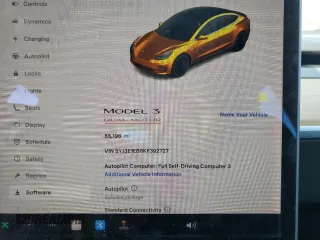 2019 Tesla Model 3 Long Range with VIN 5YJ3E1EB6KF392727, listed as a Copart auction lot 53343735 with 55,196 mi miles and Salvage Title. Bid and sale history available at DreamBid. Image 9.