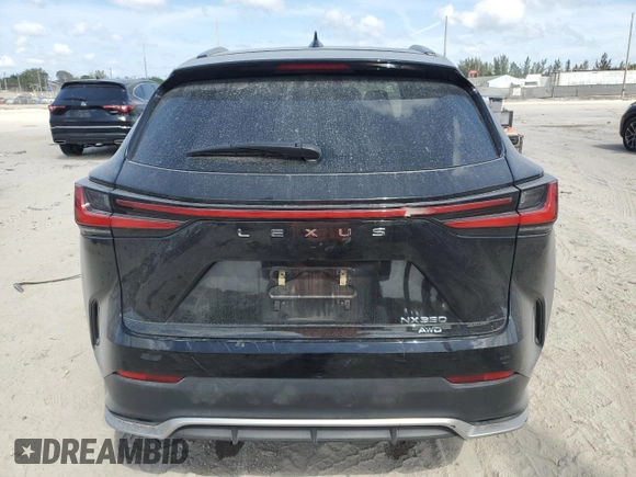 2022 Lexus NX with VIN JTJKGCEZ5N2005720, listed as a Copart auction lot 45050455 with 67,761 mi miles and Salvage Title. Bid and sale history available at carsss.com. Image 6.