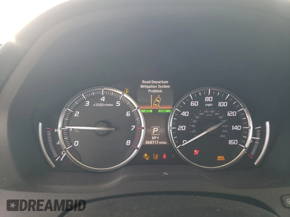2017 Acura MDX w/Technology Pkg with VIN 5FRYD4H5XHB034778, listed as a Copart auction lot 54274715 with 68,717 mi miles and Salvage Title. Bid and sale history available at carsss.com. Image 9.