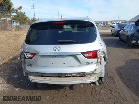 2017 Infiniti QX60 with VIN 5N1DL0MN6HC516190, listed as a IAAI auction lot 41502843 with 150,000 mi miles and . Bid and sale history available at DreamBid. Image 17.