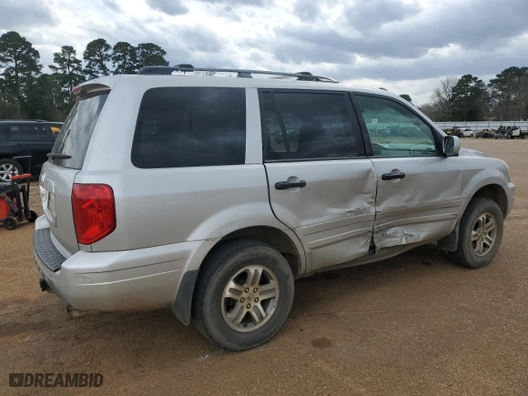 2003 Honda Pilot EX with VIN 2HKYF185X3H524013, listed as a Copart auction lot 48422615 with 222,371 mi miles and Salvage Title. Bid and sale history available at carsss.com. Image 3.