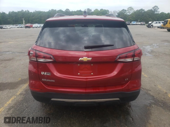 2023 Chevrolet Equinox LT with VIN 3GNAXKEG2PS172557, listed as a Copart auction lot 55362735 with 74,970 mi miles and Salvage title. Bid and sale history available at DreamBid. Image 6.
