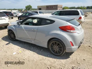 2013 Hyundai Veloster w/Gray Int with VIN KMHTC6AD0DU126717, listed as a Copart auction lot 65536944 with 89,662 mi miles and Salvage title. Bid and sale history available at DreamBid. Image 2.