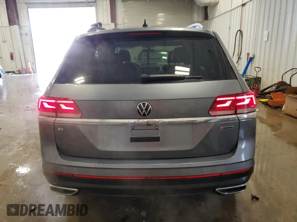 2022 Volkswagen Atlas SE with VIN 1V2KP2CA5NC550397, listed as a Copart auction lot 87377514 with 56,235 mi miles and Salvage title. Bid and sale history available at DreamBid. Image 6.