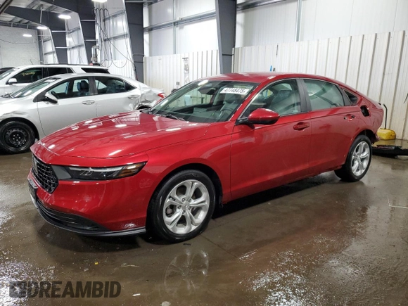 2023 Honda Accord LX with VIN 1HGCY1F25PA030752, listed as a Copart auction lot 47748475 with 20,885 mi miles and Salvage Title. Bid and sale history available at DreamBid. Image 1.