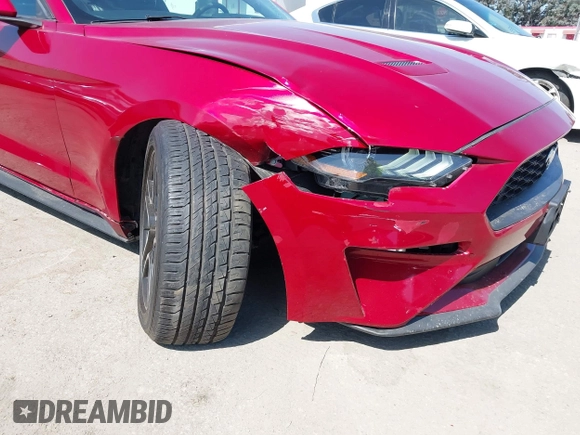 2021 Ford Mustang EcoBoost with VIN 1FA6P8TH7M5125744, listed as a IAAI auction lot 42520877 with 31,953 mi miles and . Bid and sale history available at DreamBid. Image 6.