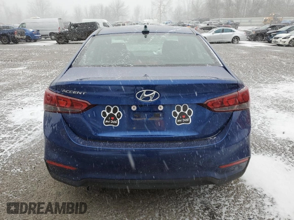 2021 Hyundai Accent SE with VIN 3KPC24A6XME142290, listed as a Copart auction lot 45338855 with 14,851 mi miles and Salvage Title. Bid and sale history available at carsss.com. Image 6.