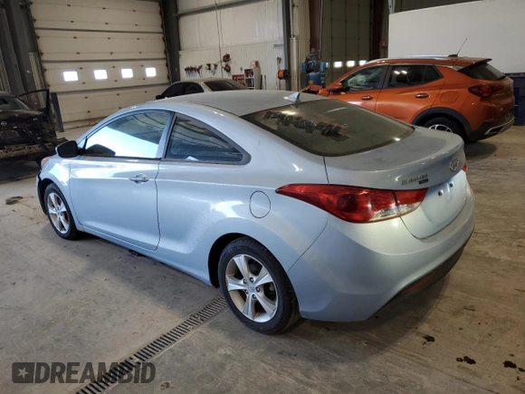 2013 Hyundai Elantra Coupe GS with VIN KMHDH6AE7DU006055, listed as a Copart auction lot 83634104 with 75,134 mi miles and Clean Title. Bid and sale history available at carsss.com. Image 2.