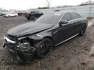 2018 Mercedes-Benz E-Class AMG E 63 S with VIN WDDZF8KBXJA293104, listed as a Copart auction lot 69405942 with 63,803 mi miles. Bid and sale history available at carsss.com. Image 1.