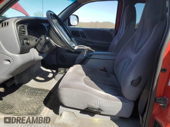 1997 Dodge Dakota with VIN 1B7GL23Y4VS156802, listed as a Copart auction lot 51536585 with 188,403 mi miles and Salvage Title. Bid and sale history available at carsss.com. Image 7.