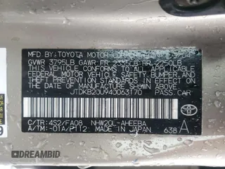 2004 Toyota Prius with VIN JTDKB20U940063170, listed as a Copart auction lot 47677715 with 0 mi miles and Clean Title. Bid and sale history available at carsss.com. Image 12.