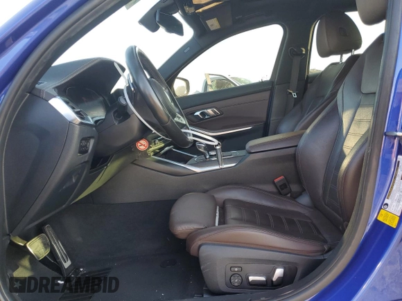 2019 BMW 3 Series 330i with VIN WBA5R1C54KAK08210, listed as a Copart auction lot 46740845 with 58,563 mi miles and Salvage Title. Bid and sale history available at carsss.com. Image 7.