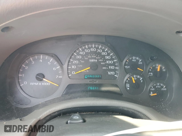 2004 Chevrolet TrailBlazer LT with VIN 1GNDS13S242391524, listed as a Copart auction lot 54650535 with 176,641 mi miles and Salvage Title. Bid and sale history available at DreamBid. Image 9.