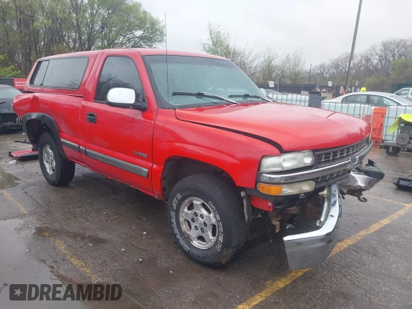 1999 Chevrolet Silverado 1500 LS with VIN 1GCEK14T6XZ153966, listed as a IAAI auction lot 41898476 with 246,792 mi miles. Bid and sale history available at carsss.com. Image 1.