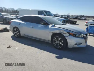 2017 Nissan Maxima S with VIN 1N4AA6AP3HC415426, listed as a Copart auction lot 46615205 with 54,250 mi miles and Salvage Title. Bid and sale history available at DreamBid. Image 4.