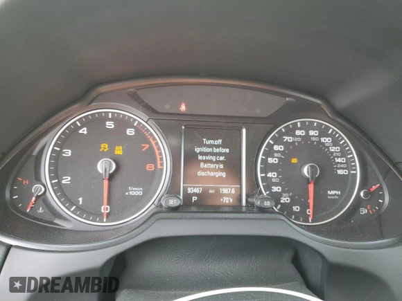 2017 Audi Q5 Premium Plus with VIN WA1L2AFPXHA016207, listed as a Copart auction lot 55445805 with 93,467 mi miles and Salvage title. Bid and sale history available at DreamBid. Image 9.