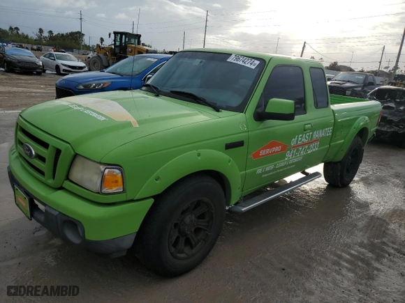 2010 Ford Ranger XL with VIN 1FTKR1EE2APA46592, listed as a Copart auction lot 79674274 with 206,305 mi miles and Clean Title. Bid and sale history available at carsss.com. Image 1.