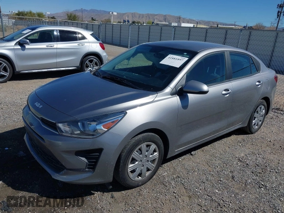 2023 Kia Rio S with VIN 3KPA24AD5PE524320, listed as a IAAI auction lot 41881897 with 48,615 mi miles. Bid and sale history available at carsss.com. Image 17.