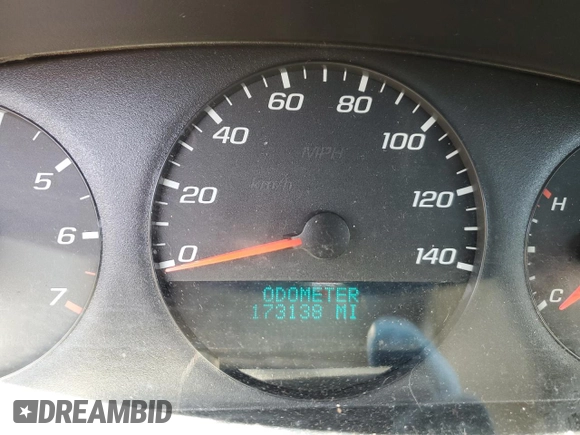 2013 Chevrolet Impala LS with VIN 2G1WF5E36D1233571, listed as a Copart auction lot 53624605 with 173,138 mi miles and Salvage Title. Bid and sale history available at DreamBid. Image 9.