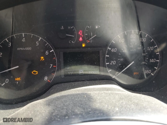 2015 Nissan Sentra SV with VIN 3N1AB7AP1FY346384, listed as a Copart auction lot 49103705 with 74,404 mi miles and Salvage Title. Bid and sale history available at carsss.com. Image 9.