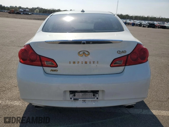 2015 Infiniti Q40 with VIN JN1CV6AR3FM524441, listed as a Copart auction lot 52998465 with 0 mi miles and Salvage Title. Bid and sale history available at carsss.com. Image 6.