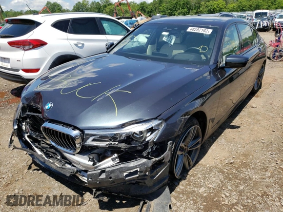 2016 BMW 7 Series 750i xDrive with VIN WBA7F2C58GG416649, listed as a Copart auction lot 48252162 with 32,845 mi miles. Bid and sale history available at carsss.com. Image 2.