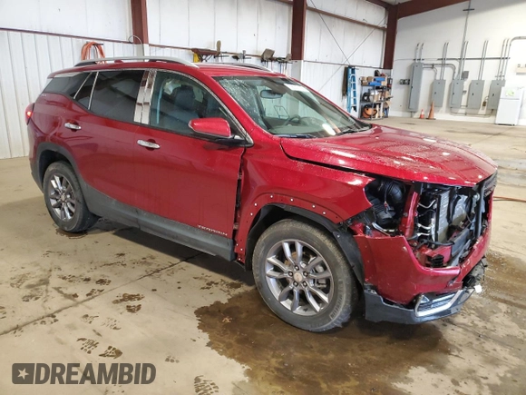 2024 GMC Terrain SLT with VIN 3GKALVEG8RL256700, listed as a Copart auction lot 58557105 with 11,982 mi miles and Salvage title. Bid and sale history available at DreamBid. Image 4.