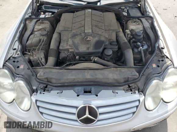 2003 Mercedes-Benz SL 500 with VIN WDBSK75F83F032154, listed as a Copart auction lot 63123435 with 123,359 mi miles and Clean title. Bid and sale history available at DreamBid. Image 11.