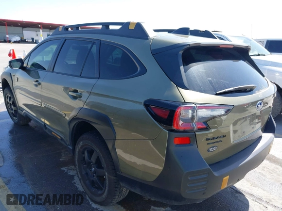 2025 Subaru Outback Wilderness с VIN 4S4BTGUD9S3134301, выставлен на аукционе IAAI как лот 41711750 с пробегом 7 412 миль миль и . История ставок и продаж доступна на DreamBid. Изображение 3.