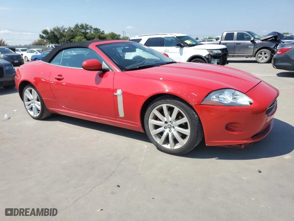 2007 Jaguar XK with VIN SAJWA44B375B11380, listed as a Copart auction lot 63809094 with 112,264 mi miles and Salvage Title. Bid and sale history available at carsss.com. Image 4.