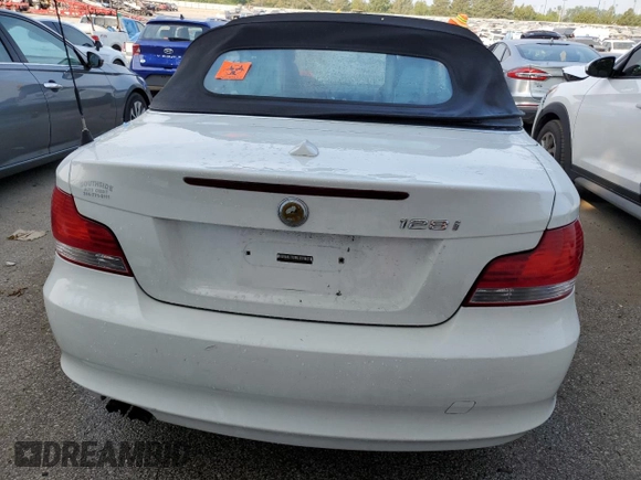2008 BMW 1 Series 128i with VIN WBAUL73598VE86251, listed as a Copart auction lot 64811234 with Not provided miles and Salvage title. Bid and sale history available at DreamBid. Image 6.