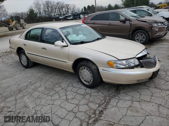 1998 Lincoln Continental with VIN 1LNFM97V5WY720999, listed as a Copart auction lot 84705054 with 0 mi miles and Salvage Title. Bid and sale history available at carsss.com. Image 4.