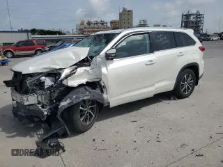 2018 Toyota Highlander SE with VIN 5TDKZRFH6JS531704, listed as a Copart auction lot 62944725 with Not provided miles and Salvage title. Bid and sale history available at DreamBid. Image 1.