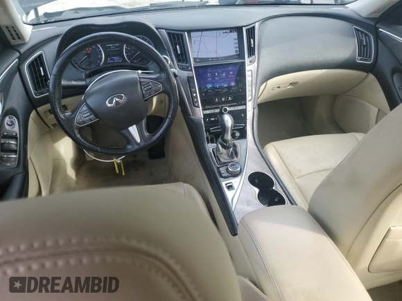 2015 Infiniti Q50 Premium z VIN JN1BV7ARXFM418246, wystawiony jako Copart lot #44890175 z przebiegiem 144 269 mil mil oraz Szkody całkowita. Historia ofert i sprzedaży dostępna na DreamBid. Obrazek 8.