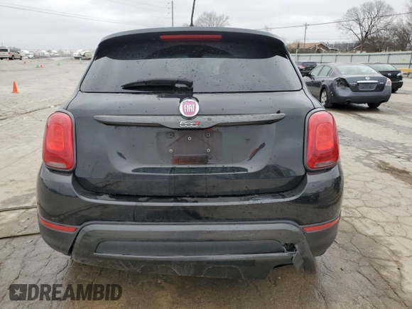 2017 FIAT 500X Urbana Edition with VIN ZFBCFXCB4HP621782, listed as a Copart auction lot 43933335 with 99,087 mi miles and Salvage title. Bid and sale history available at DreamBid. Image 6.