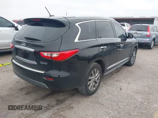 2014 Infiniti QX60 with VIN 5N1AL0MM4EC549212, listed as a IAAI auction lot 41618713 with 100,039 mi miles. Bid and sale history available at carsss.com. Image 4.