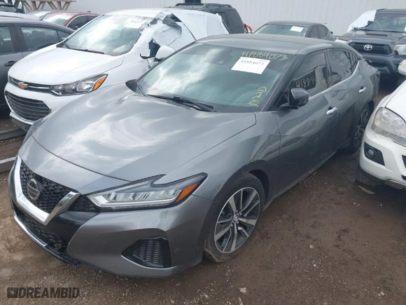 2021 Nissan Maxima SV with VIN 1N4AA6CV2MC506712, listed as a IAAI auction lot 41884073 with 84,117 mi miles. Bid and sale history available at carsss.com. Image 2.