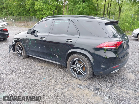 2020 Mercedes-Benz GLE 350 with VIN 4JGFB4KBXLA217687, listed as a IAAI auction lot 42518032 with 98,985 mi miles and . Bid and sale history available at DreamBid. Image 3.