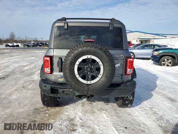 2024 Ford Bronco Black Diamond with VIN 1FMDE1AH3RLA71844, listed as a Copart auction lot 43228085 with 4,753 mi miles and Salvage title. Bid and sale history available at DreamBid. Image 6.