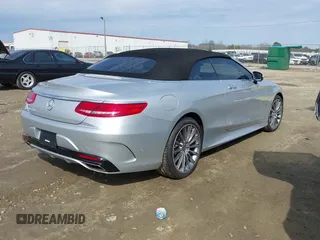 2017 Mercedes-Benz S 550 with VIN WDDXK8CB1HA019169, listed as a IAAI auction lot 41406073 with 17,581 mi miles and . Bid and sale history available at DreamBid. Image 4.