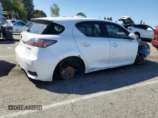 2017 Lexus CT 200h with VIN JTHKD5BH1H2284265, listed as a Copart auction lot 49106175 with Not provided miles and Salvage title. Bid and sale history available at DreamBid. Image 3.