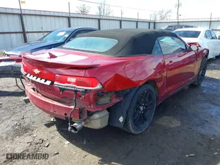 2015 Chevrolet Camaro LT with VIN 2G1FD3D35F9104138, listed as a IAAI auction lot 41642338 with 125,320 mi miles. Bid and sale history available at carsss.com. Image 4.