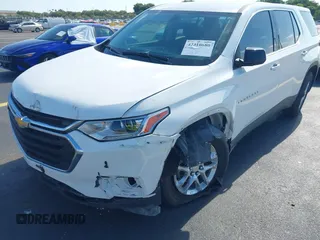 2021 Chevrolet Traverse LS with VIN 1GNERFKW0MJ240592, listed as a IAAI auction lot 42310680 with 59,986 mi miles and . Bid and sale history available at DreamBid. Image 6.