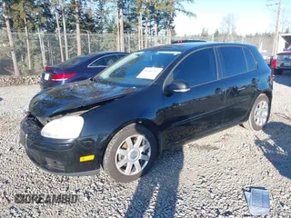 2009 Volkswagen Rabbit S with VIN WVWDB71K19W006730, listed as a IAAI auction lot 41546917 with 108,780 mi miles. Bid and sale history available at carsss.com. Image 2.