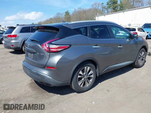 2015 Nissan Murano SL with VIN 5N1AZ2MH0FN202088, listed as a IAAI auction lot 42066435 with 175,254 mi miles and . Bid and sale history available at DreamBid. Image 4.
