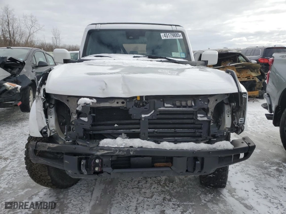 2021 Ford Bronco with VIN 1FMDE5DH7MLA63161, listed as a Copart auction lot 45179885 with 37,549 mi miles and Salvage Title. Bid and sale history available at carsss.com. Image 5.